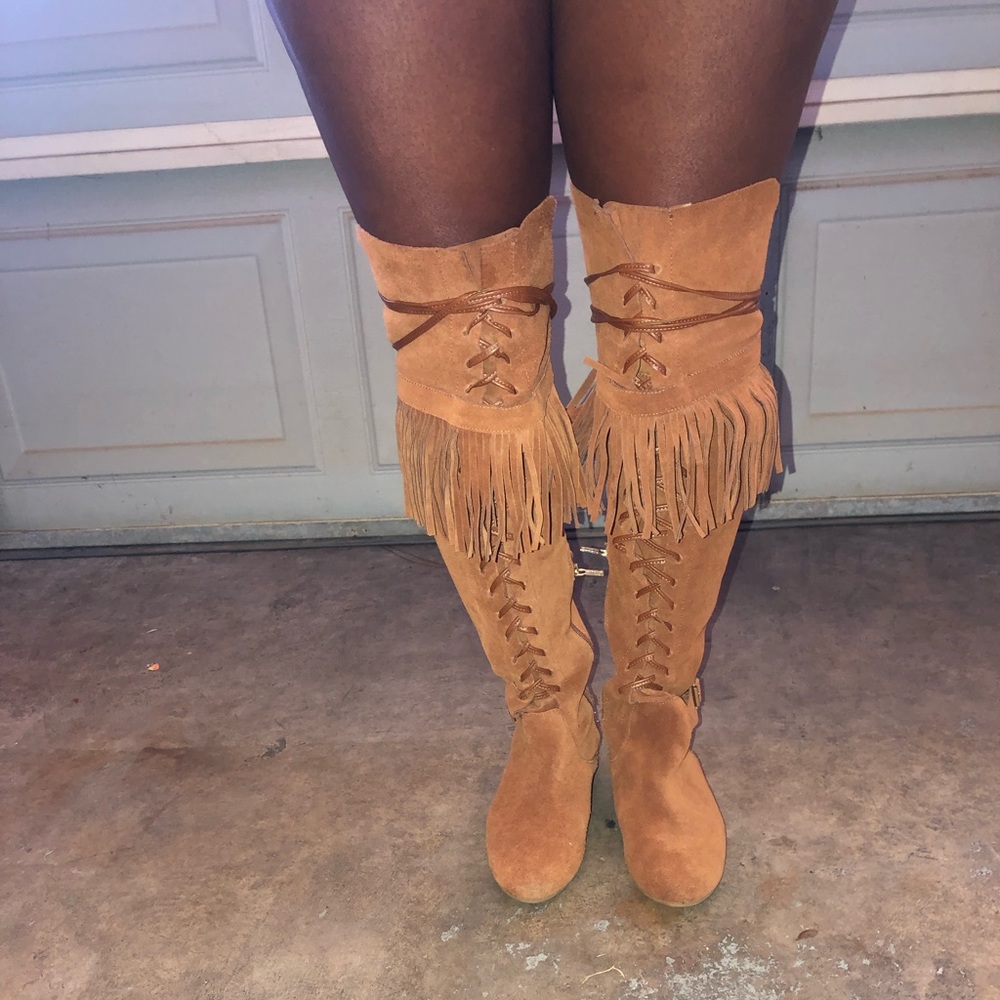 Colin Stuart Suede Over The Knee Boots